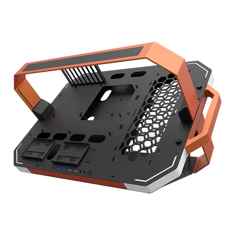 Gabinete Gamer Aigo Darkflash Blade-X, Preto e Laranja, DF-BLADE-X