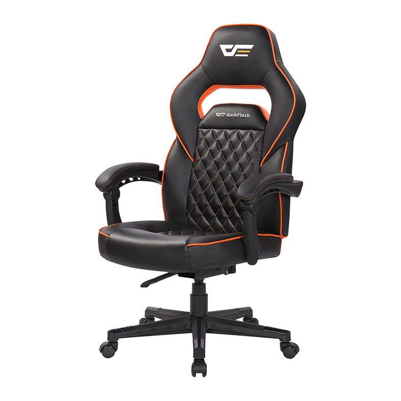 Cadeira Gamer Aigo Darkflash RC-300, Preto e Laranja, DF-RC-300
