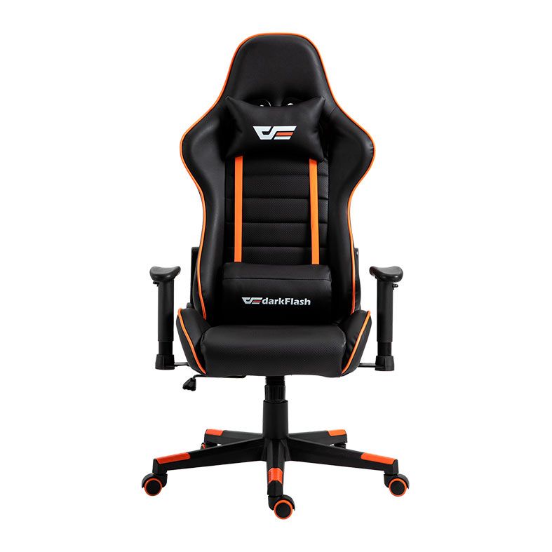 Cadeira Gamer Aigo Darkflash RC-350, Preto e Laranja, DF-RC-350