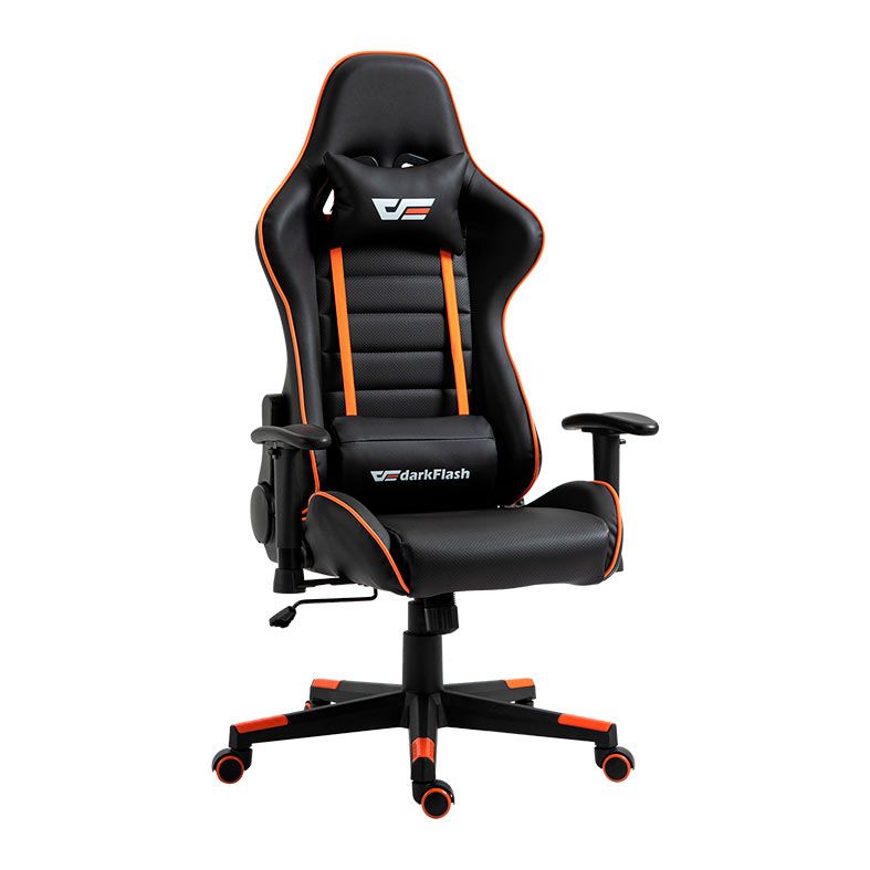 Cadeira Gamer Aigo Darkflash RC-350, Preto e Laranja, DF-RC-350