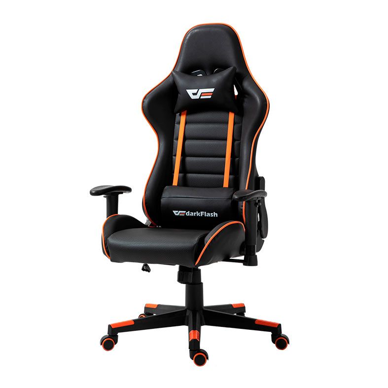 Cadeira Gamer Aigo Darkflash RC-350, Preto e Laranja, DF-RC-350