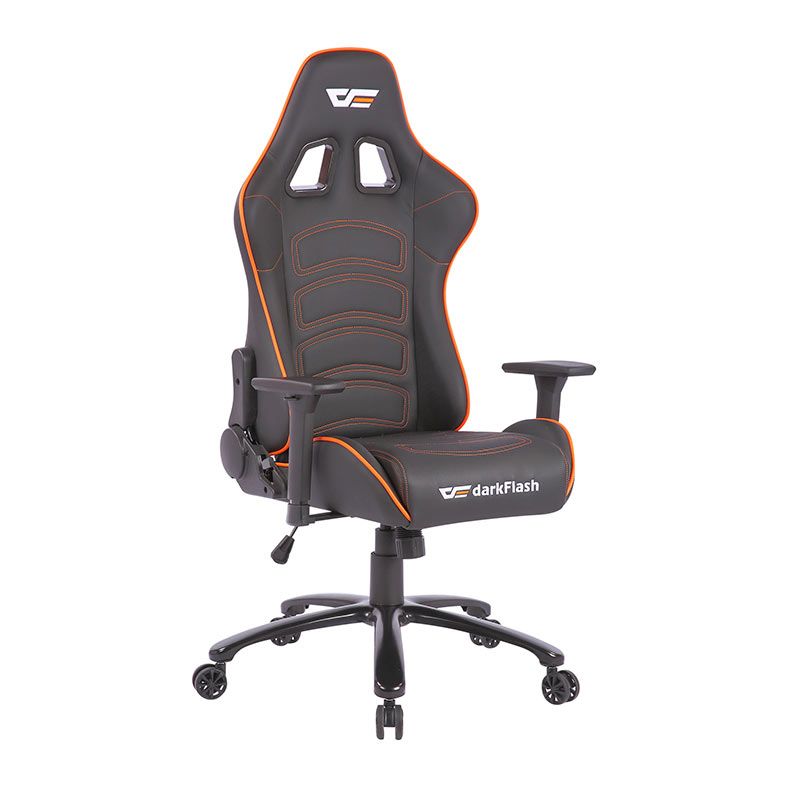 Cadeira Gamer Aigo Darkflash RC-600, Preto e Laranja, DF-RC-600