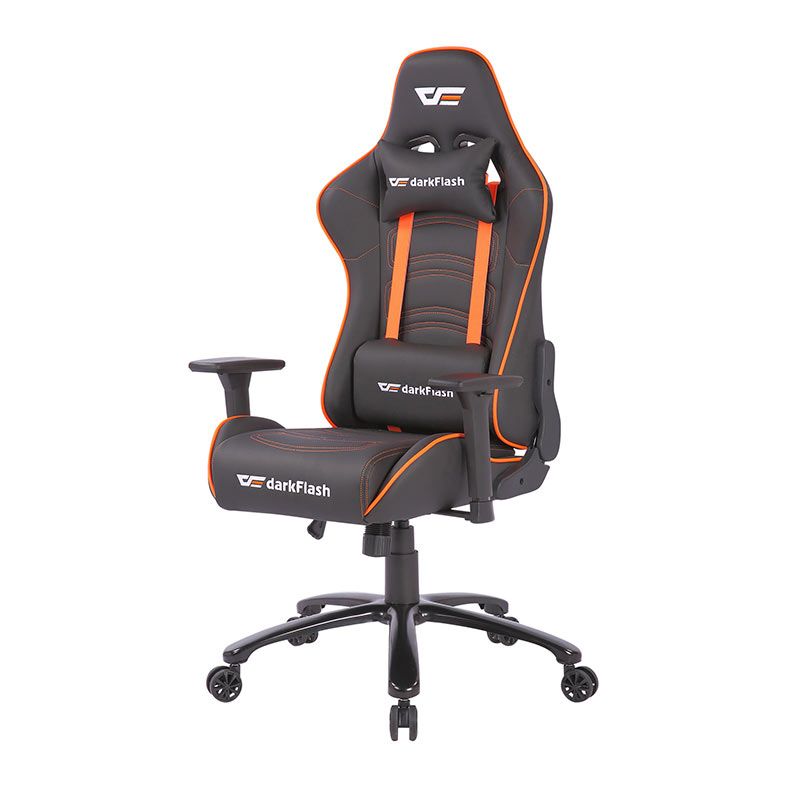 Cadeira Gamer Aigo Darkflash RC-600, Preto e Laranja, DF-RC-600