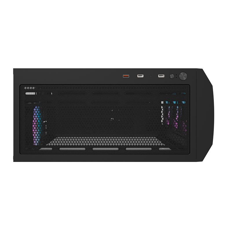 Gabinete Gamer Aigo Darkflash DF2100, RGB, Mid-Tower, Lateral De Vidro, Com 4 Fans, Preto, DF2100-BK