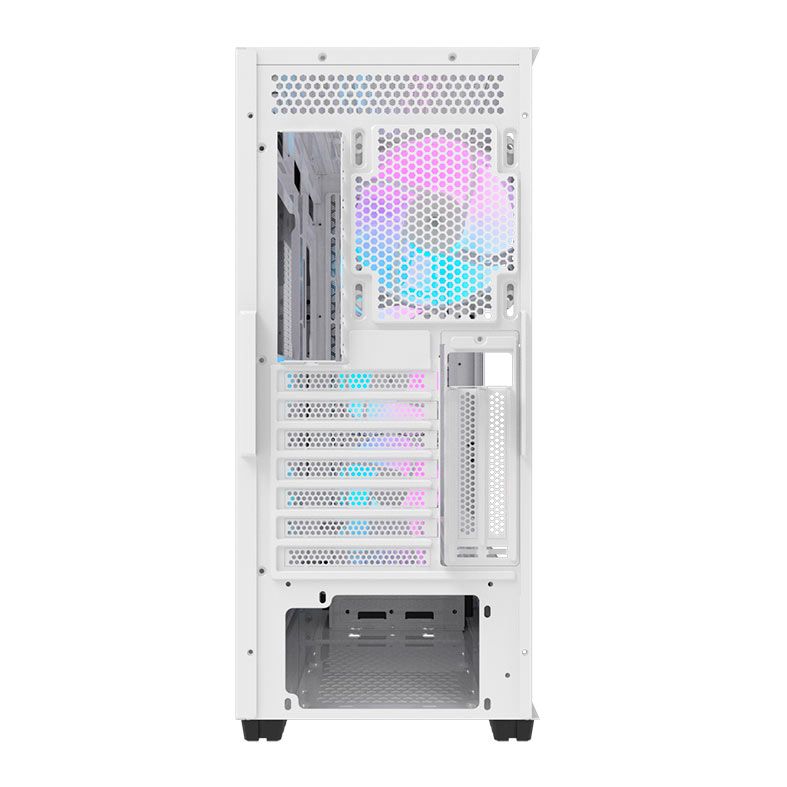 Gabinete Gamer Aigo Darkflash DF2100, RGB, Mid-Tower, Lateral De Vidro, Com 4 Fans, Branco, DF2100-WH