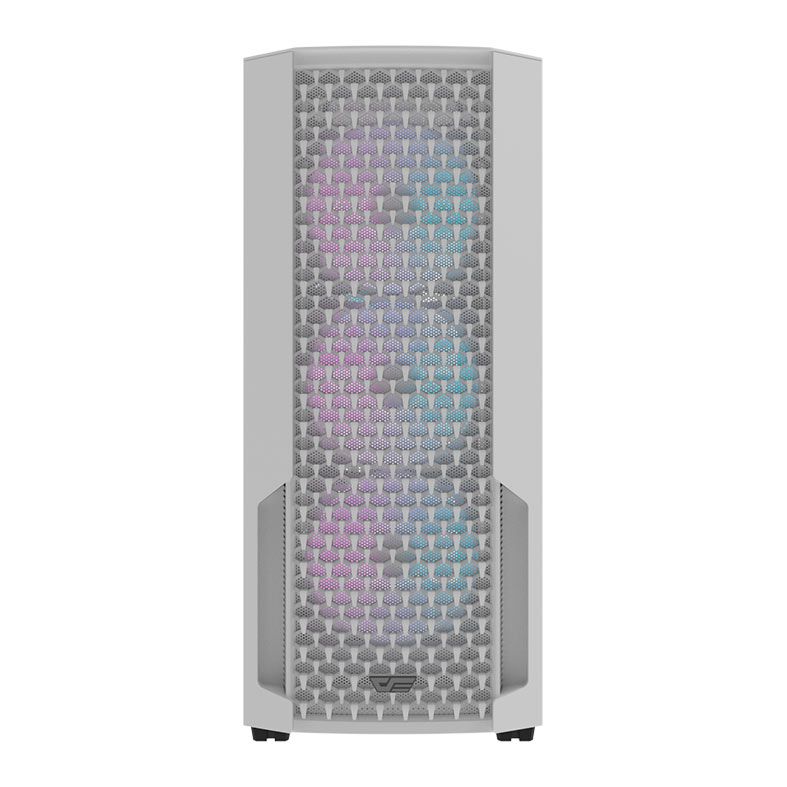 Gabinete Gamer Aigo Darkflash DF2100, RGB, Mid-Tower, Lateral De Vidro, Com 4 Fans, Branco, DF2100-WH