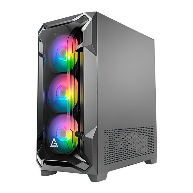 Gabinete Gamer Antec DF600 Flux, Mid-Tower, Lateral de Vidro, Com 5 Fans, DF600-FLUX-BK