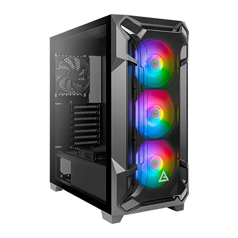 Gabinete Gamer Antec DF600 Flux, Mid-Tower, Lateral de Vidro, Com 5 Fans, DF600-FLUX-BK