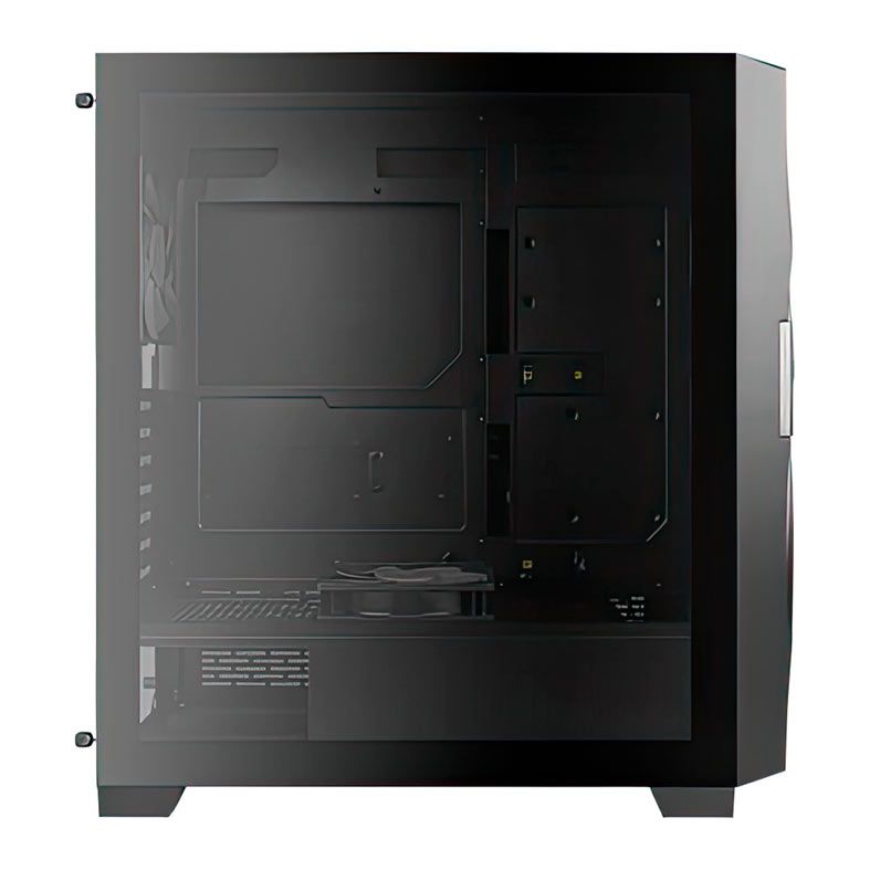 Gabinete gamer Antec DF700 Flux, Mid-Tower, Lateral de Vidro, Com 5 Fans, Preto, DF700-FLUX-BK