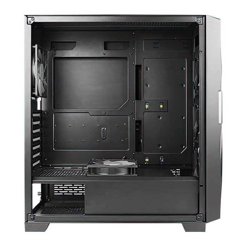 Gabinete gamer Antec DF700 Flux, Mid-Tower, Lateral de Vidro, Com 5 Fans, Preto, DF700-FLUX-BK