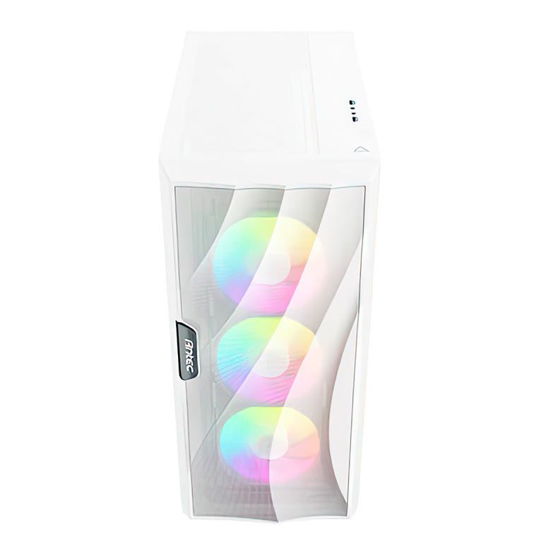 Gabinete Gamer Antec DF700 Flux, RGB, Mid-Tower, Lateral de Vidro, Com 5 Fans, Branco, DF700-FLUX-WH