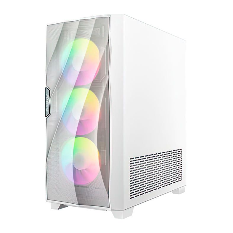 Gabinete Gamer Antec DF700 Flux, RGB, Mid-Tower, Lateral de Vidro, Com 5 Fans, Branco, DF700-FLUX-WH