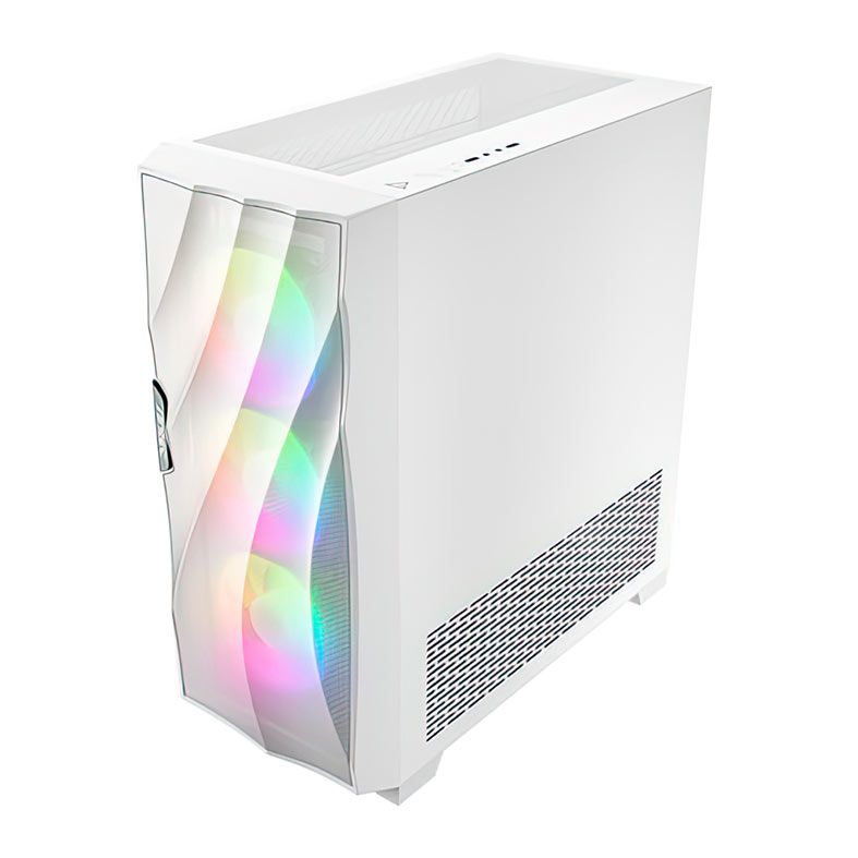 Gabinete Gamer Antec DF700 Flux, RGB, Mid-Tower, Lateral de Vidro, Com 5 Fans, Branco, DF700-FLUX-WH