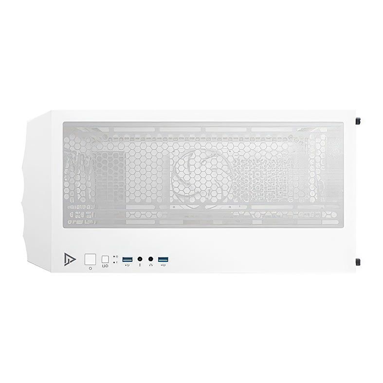 Gabinete Gamer Antec DF700 Flux, RGB, Mid-Tower, Lateral de Vidro, Com 5 Fans, Branco, DF700-FLUX-WH