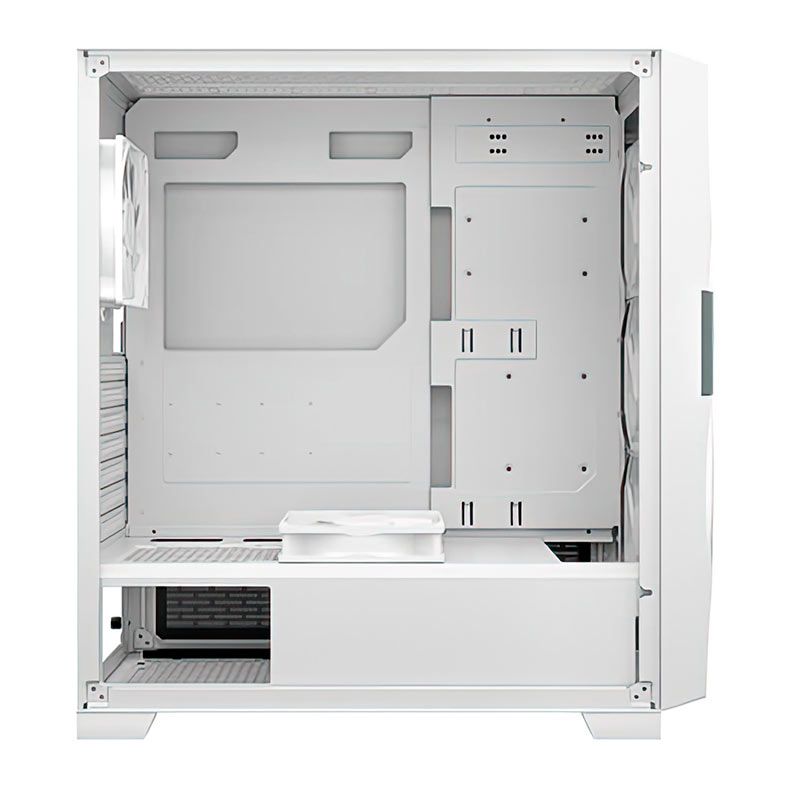 Gabinete Gamer Antec DF700 Flux, RGB, Mid-Tower, Lateral de Vidro, Com 5 Fans, Branco, DF700-FLUX-WH
