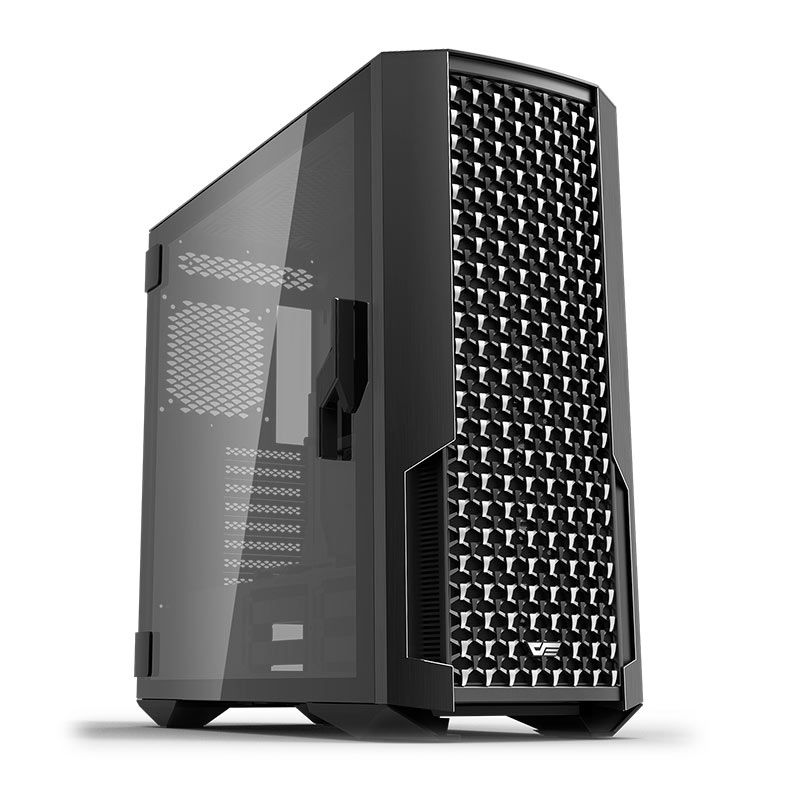Gabinete Gamer Aigo DarkFlash DF7100, Full-Tower, Lateral de Vidro, Com 4 Fans, Preto, DF7100-BLACK
