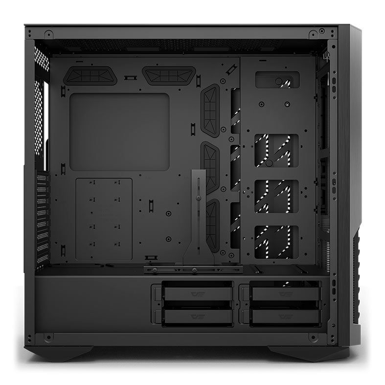 Gabinete Gamer Aigo DarkFlash DF7100, Full-Tower, Lateral de Vidro, Com 4 Fans, Preto, DF7100-BLACK