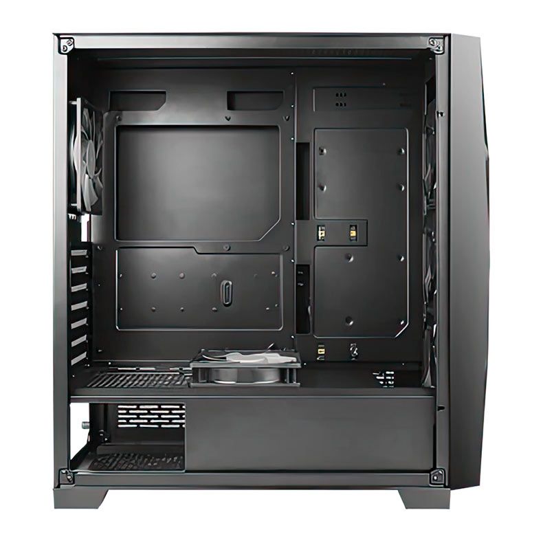 Gabinete Gamer Antec DF800 Flux, RGB, Mid-Tower, Lateral de vidro, Com 5 Fans, Preto, DF800-FLUX-BK