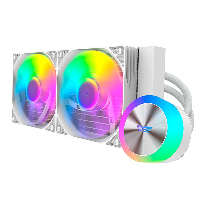 Water Cooler Aigo Darkflash DG240, ARGB, 240mm, Branco, DG-240-WH