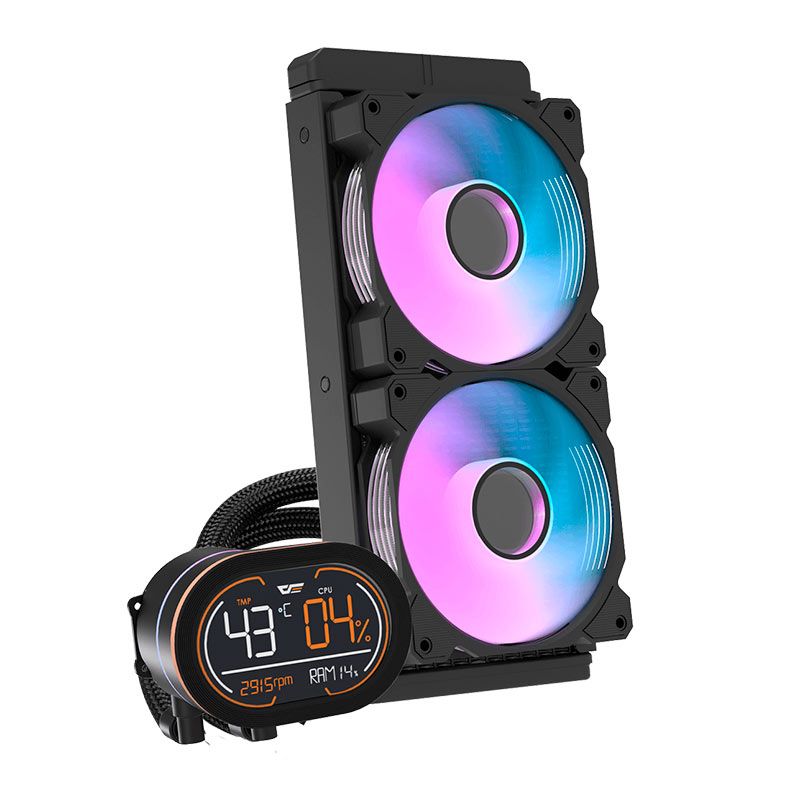 Water Cooler Aigo Darkflash DH240D, ARGB, 240mm, Preto, DH240D-BK