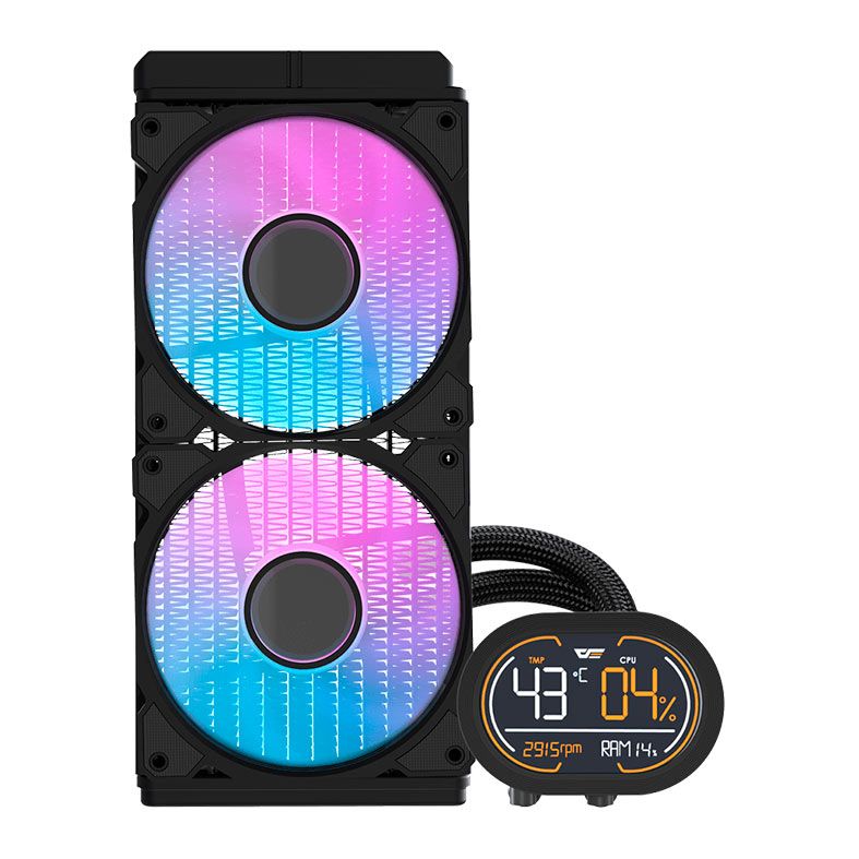 Water Cooler Aigo Darkflash DH240D, ARGB, 240mm, Preto, DH240D-BK