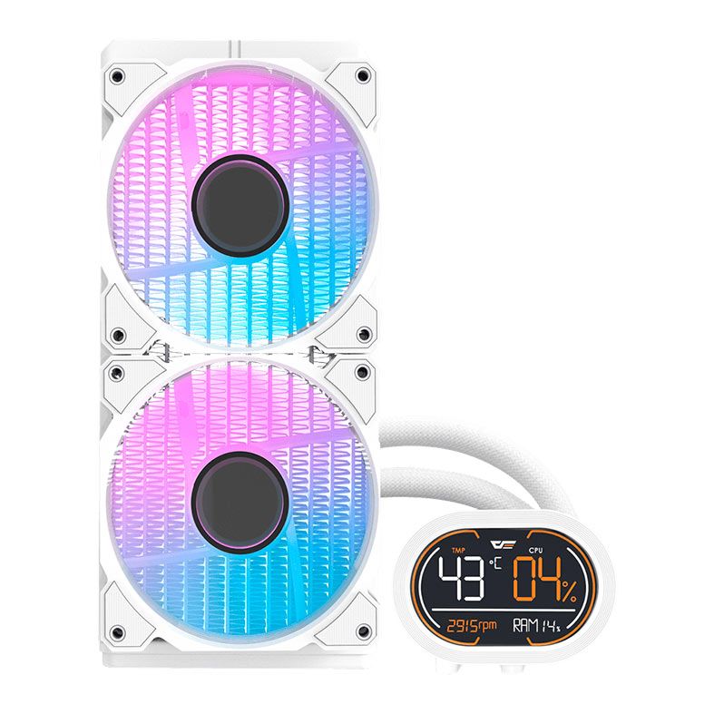 Water Cooler Aigo Darkflash DH240D, ARGB, 240mm, Branco, DH240D-WH