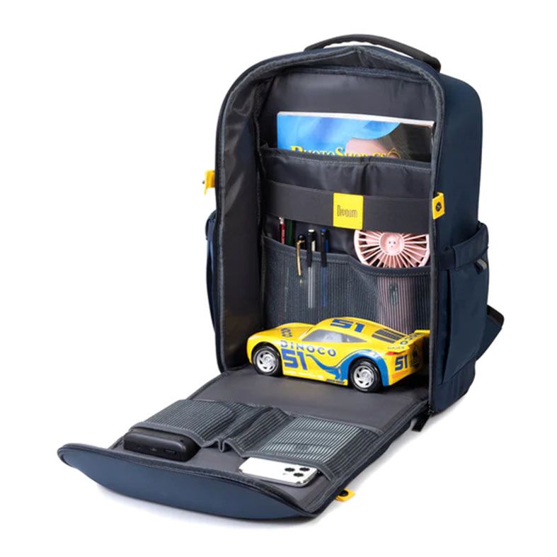 Mochila Divoom Backpack S, Painel de Led, Bluetooth, Azul, DICOOM-BACKPACK-S