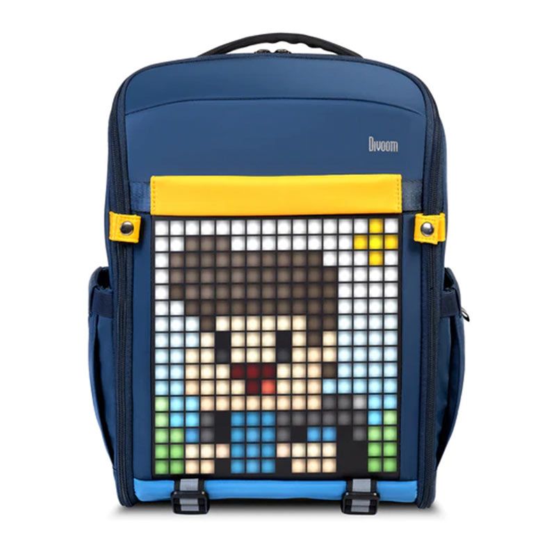 Mochila Divoom Backpack S, Painel de Led, Bluetooth, Azul, DICOOM-BACKPACK-S
