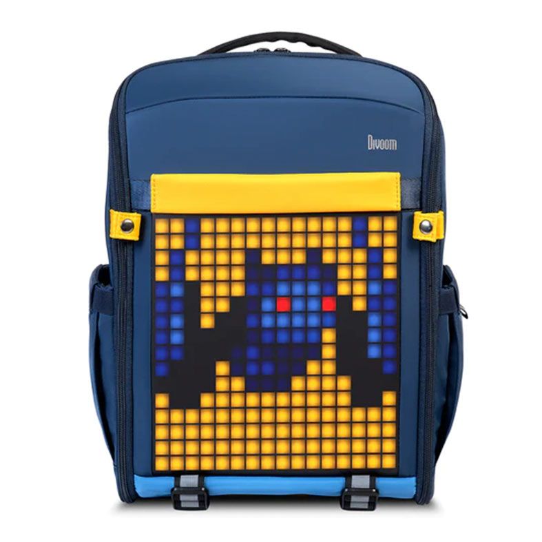 Mochila Divoom Backpack S, Painel de Led, Bluetooth, Azul, DICOOM-BACKPACK-S