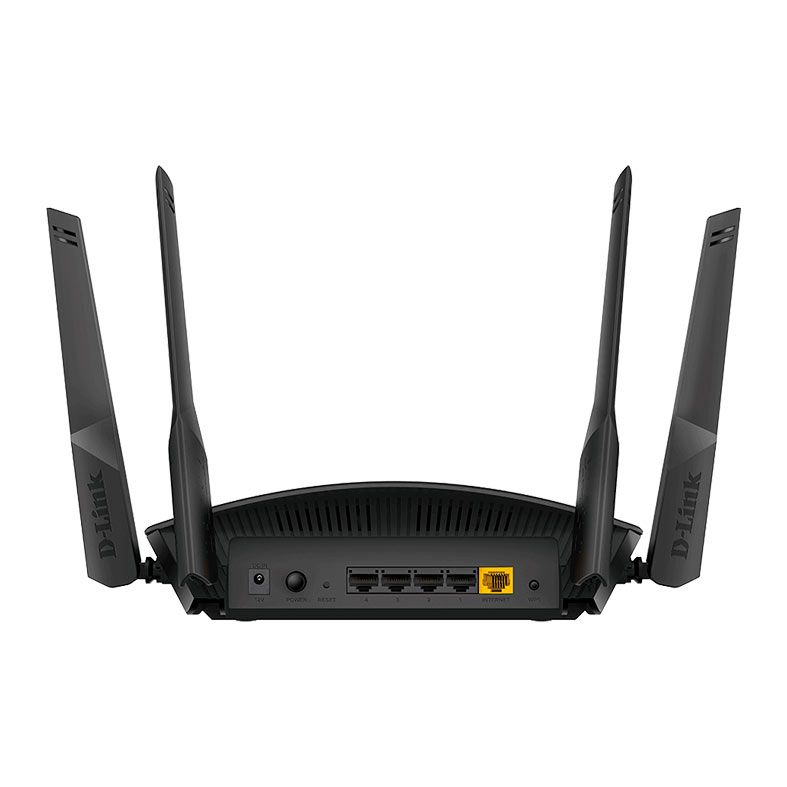 Roteador D-Link Router Wifi 6 Mesh AX1800, Dual Band, Preto, DIR-X1860