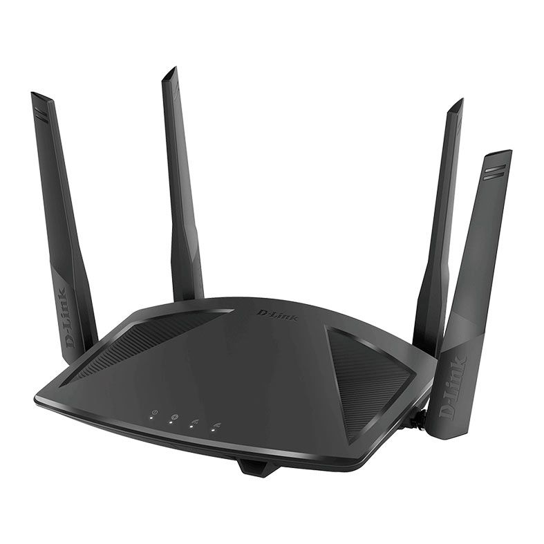 Roteador D-Link Router Wifi 6 Mesh AX1800, Dual Band, Preto, DIR-X1860