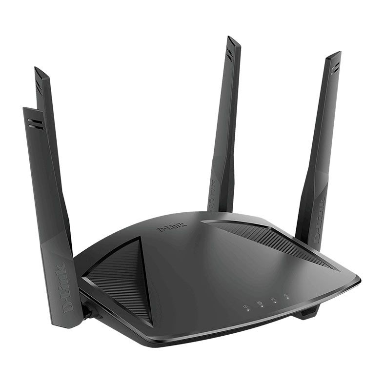 Roteador D-Link Router Wifi 6 Mesh AX1800, Dual Band, Preto, DIR-X1860