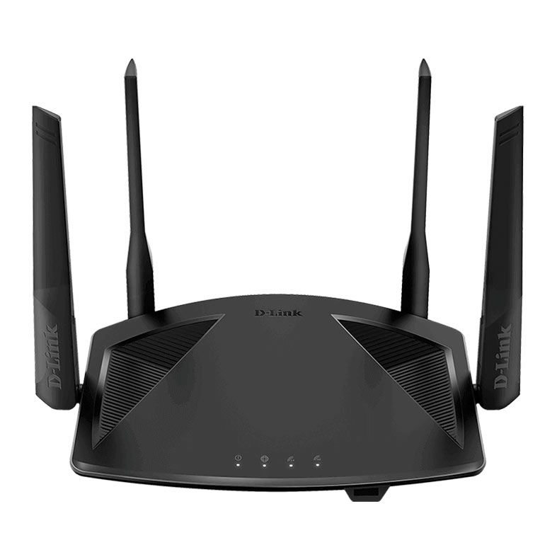 Roteador D-Link Router Wifi 6 Mesh AX1800, Dual Band, Preto, DIR-X1860