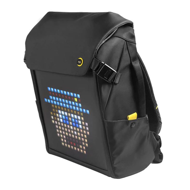 Mochila Divoom Backpack M, Painel de Led, Bluetooth, Preta, DIVOOM-BACKPACK-M