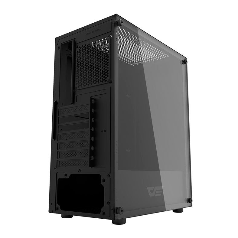 Gabinete Gamer Aigo DarkFlash DK100, Mid-Tower, Lateral de Vidro, Preto, DK100-BK