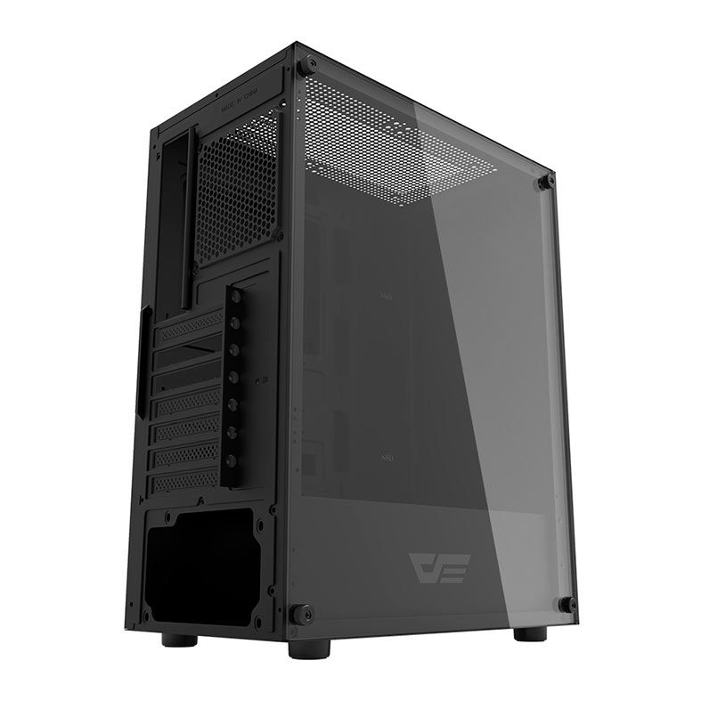 Gabinete Gamer Aigo DarkFlash DK100, Mid-Tower, Lateral de Vidro, Preto, DK100-BK