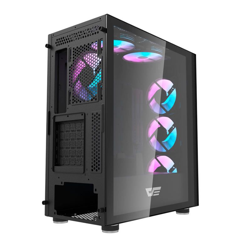 Gabinete Gamer Aigo Darkflash DK210, Mid-Tower, Lateral de Vidro, Preto, DK210-BK