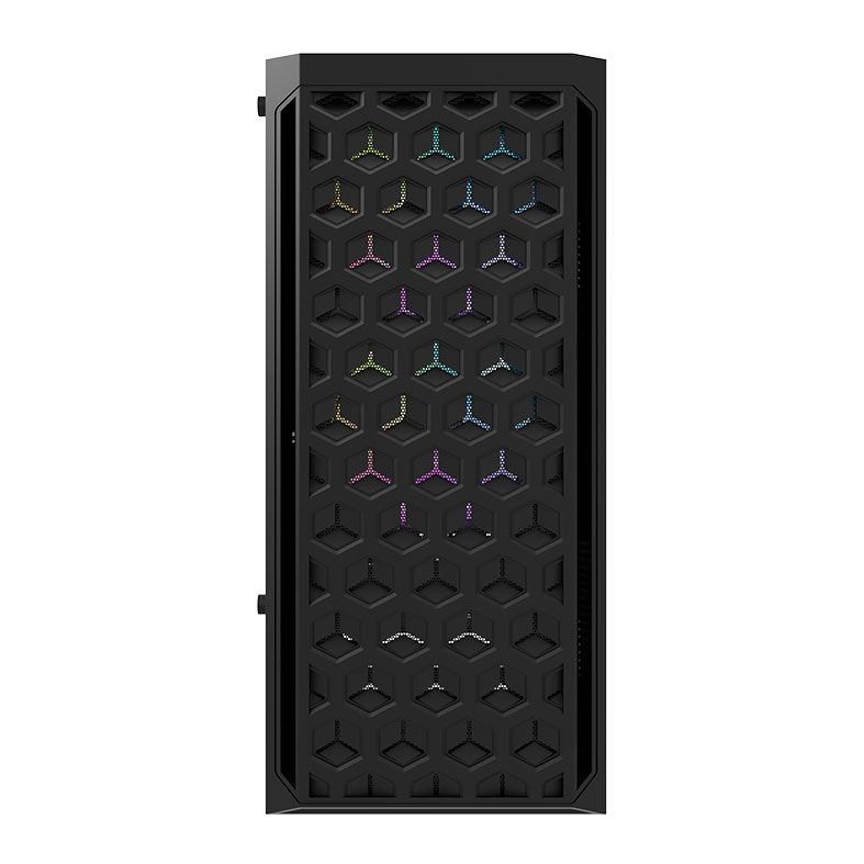 Gabinete Gamer Aigo DarkFlash DK300, Mid-Tower, Lateral de Vidro, Com 4 Fans, Preto, DK300-BK