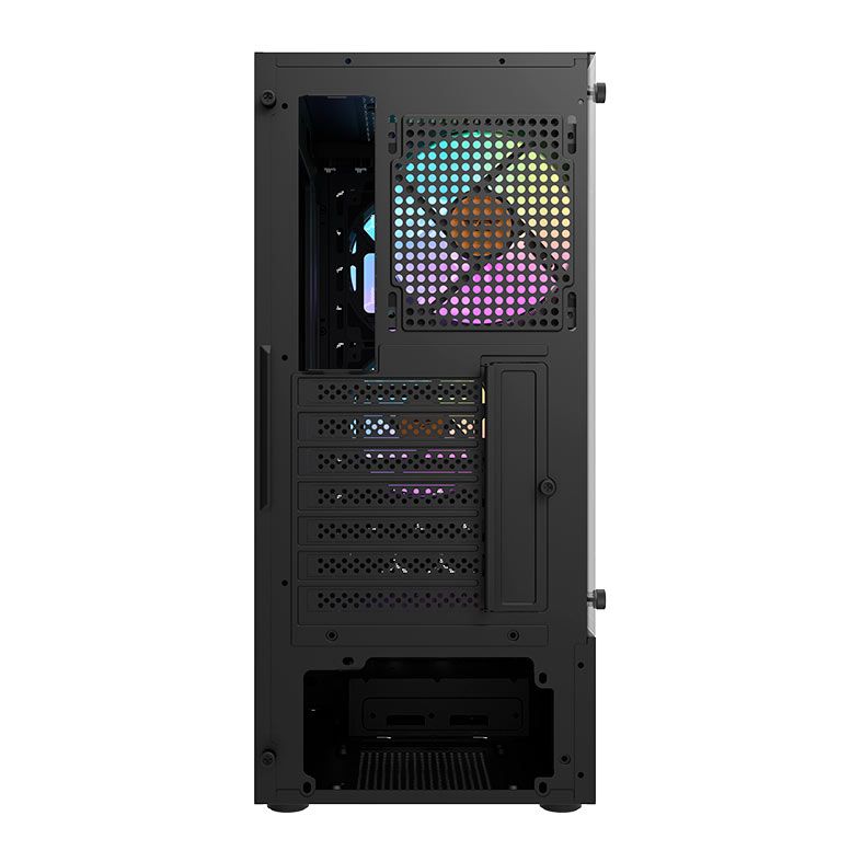 Gabinete Gamer Aigo DarkFlash DK300, Mid-Tower, Lateral de Vidro, Com 4 Fans, Preto, DK300-BK