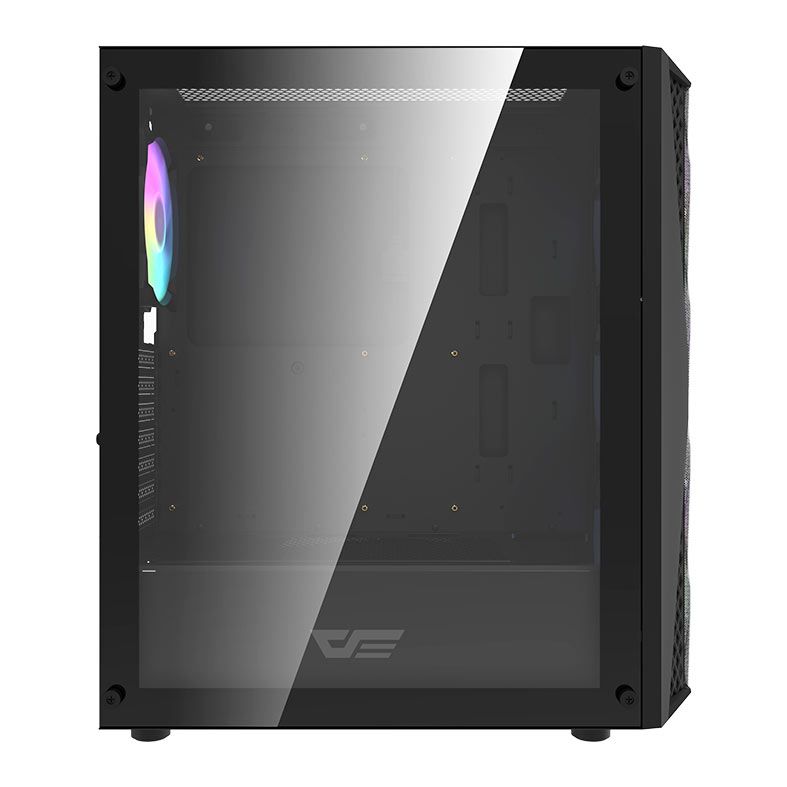 Gabinete Gamer Aigo DarkFlash DK352 Mesh, Mid-Tower, Lateral de Vidro, Com 4 Fans, Preto, DK352-MESH-4F