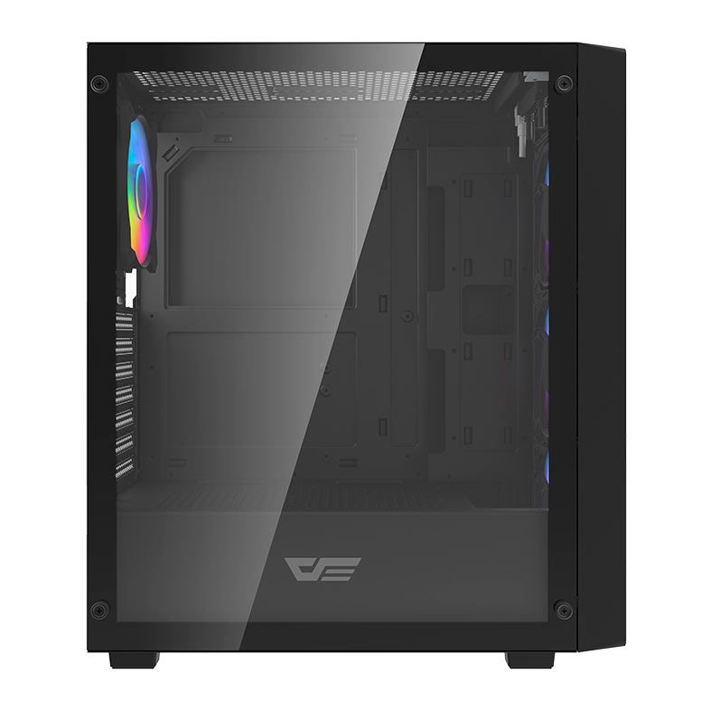 Gabinete Gamer Aigo Darkflash DK353, ARGB, Mid-Tower, Lateral de Vidro, Com 4 Fans, Preto, DK353-BK