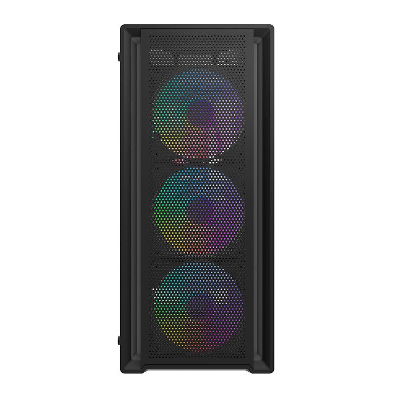 Gabinete Gamer Aigo Darkflash DK353, ARGB, Mid-Tower, Lateral de Vidro, Com 4 Fans, Preto, DK353-BK