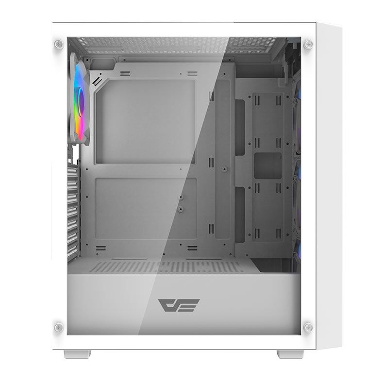 Gabinete Gamer Aigo Darkflash DK353, ARGB, Mid-Tower, Lateral de Vidro, Com 4 Fans, Branco, DK353-WH