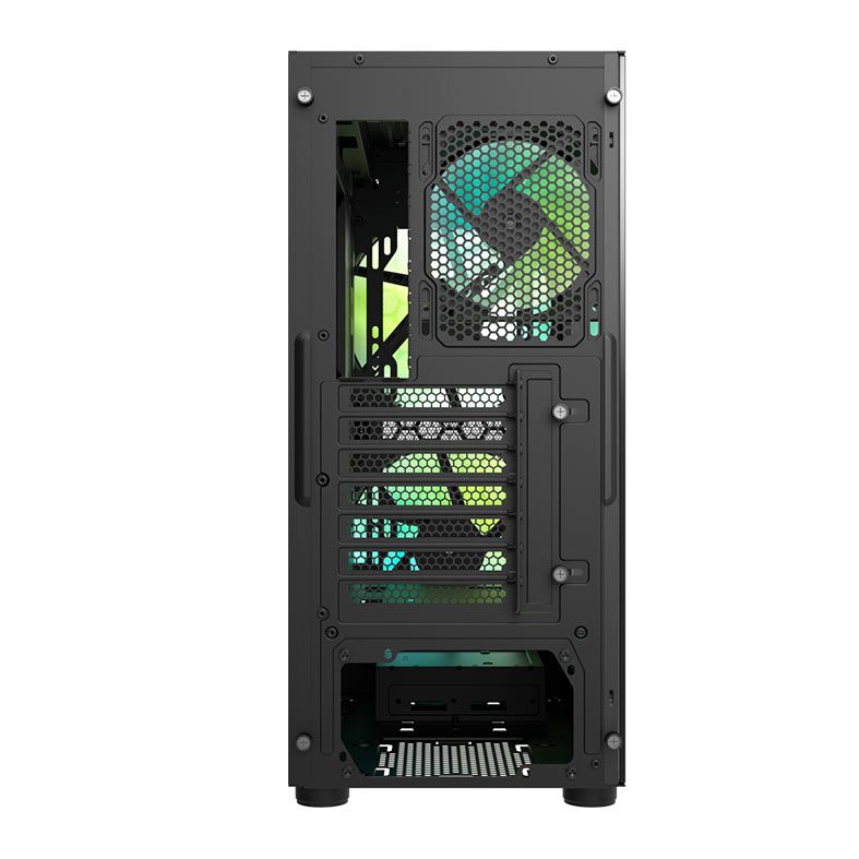 Gabinete Gamer Aigo Darkflash DK360 Mesh, Mid-Tower, Lateral De Vidro, Com 3 Fans, Preto, DK360-MESH-3F