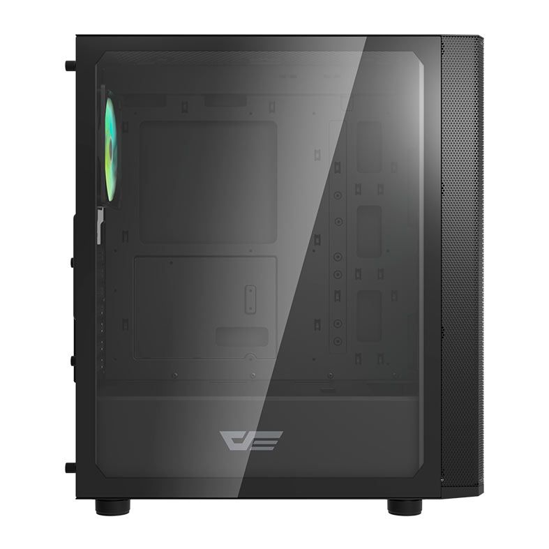 Gabinete Gamer Aigo Darkflash DK360 Mesh, Mid-Tower, Lateral De Vidro, Com 3 Fans, Preto, DK360-MESH-3F
