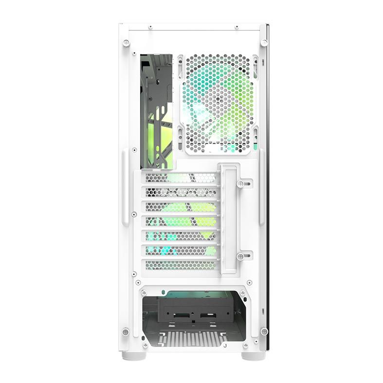 Gabinete Gamer Aigo Darkflash DK360 Mesh, Mid-Tower, Lateral De Vidro, Com 3 Fans, Branco, DK360WH-MESH-3F