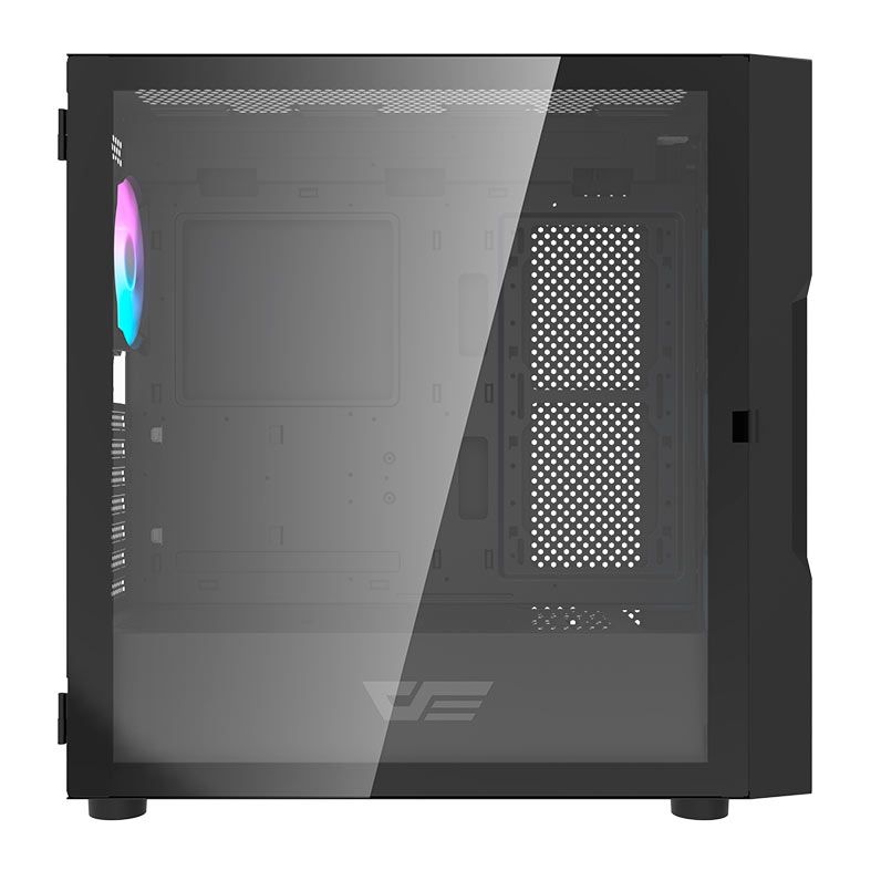 Gabinete Gamer Aigo Darkflash DK431 Mesh, Mid-Tower, Lateral De Vidro, Com 4 Fans, Preto, DK431-MESH-4F