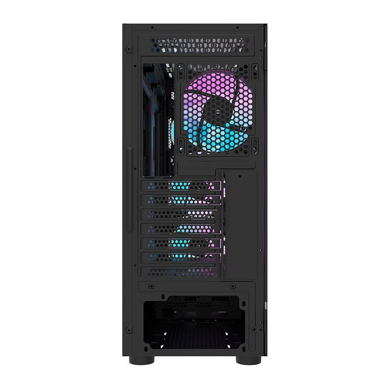 Gabinete Gamer Aigo Darkflash DK431 Mesh, Mid-Tower, Lateral De Vidro, Com 4 Fans, Preto, DK431-MESH-4F