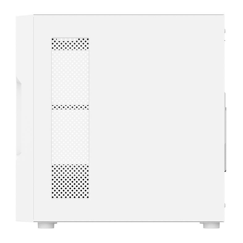 Gabinete Gamer Aigo Darkflash DK431 Mesh, RGB, Mid-Tower, Lateral De Vidro, Com 4 Fans, Branco, DK431MESH-WH