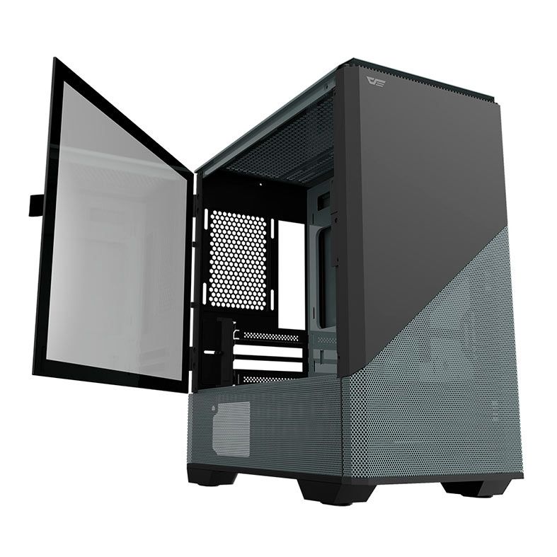 Gabinete Gamer Aigo Darkflash DLC31 Mini, Mini-Tower, Lateral de Vidro, Cinza, DLC31-Mini